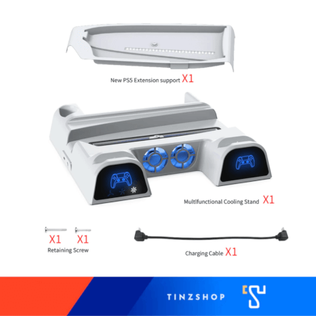 แท่นชาร์จระบายความร้อนอเนกประสงค์ DOBE TP5-3532B สำหรับ PS5 / PS5 SLIM / PS5 PRO_3